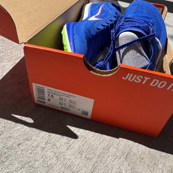 BRAND NEW Nike ZoomX Dragonfly blue running spikes main image 6